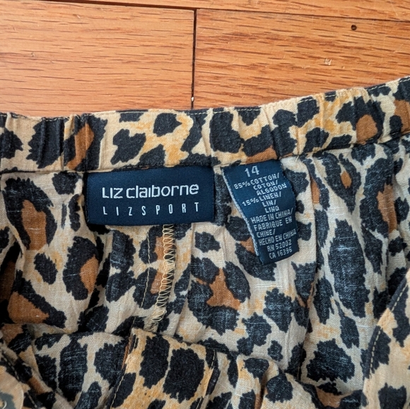 Liz Claiborne Animal Print A-Line Skirt - Picture 5 of 8